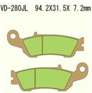 VESRAH VD280JL Sintered metal klocki hamulcowe 2szt. PRZD YAMAHA YZ125 08-20, YZ125X 17-20, YZ250 Competition 18-19,YZ250F 08-15, YZ250X 17-19, WR45 VESRAH Japoskie motocyklowe klocki hamulcowe w SUPER CENACH w sklepie motocyklowym MOTORUS.PL - 2822428681