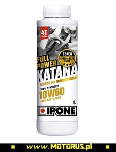 IPONE FULL POWER KATANA 10W60 OLEJ SILNIKOWY 100% SYNTETYK 1L (ESTER, MA2) (800353) IPONE super CENY na oleje i chemi motocyklow sklep motocyklowy MOTORUS.PL - 2822457924