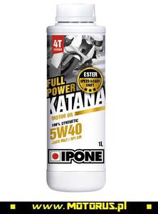 IPONE FULL POWER KATANA 5W40 OLEJ SILNIKOWY 100% SYNTETYK 1L (ESTER,MA2) (800362) IPONE super CENY na oleje i chemi motocyklow sklep motocyklowy MOTORUS.PL - 2822457930