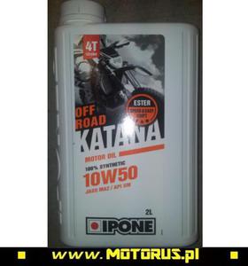 IPONE KATANA OFF ROAD 10W50 OLEJ SILNIKOWY 100% SYNTETYK 2L (ESTER, MA2) (800365) IPONE super CENY na oleje i chemi motocyklow sklep motocyklowy MOTORUS.PL - 2822457933