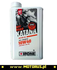 IPONE KATANA OFF ROAD 10W40 OLEJ SILNIKOWY 100% SYNTETYK 2L (ESTER, MA2) (800367) IPONE super CENY na oleje i chemi motocyklow sklep motocyklowy MOTORUS.PL - 2822457935