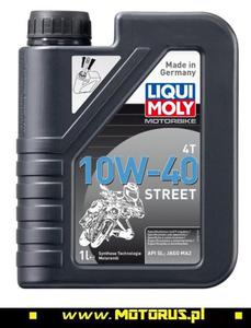 LIQUI MOLY 1521 Street 10W40 4T olej motocyklowy silnikowy 1L LIQUI MOLY 1521 Street 10W40 4T olej motocyklowy silnikowy 1L - 2822458074