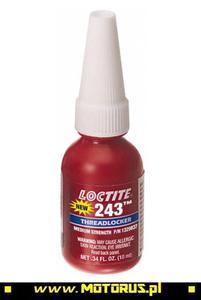 LOCTITE 243 REDNI rodek klej do zabezpieczania gwintów 10ml LOCTITE kleje do...