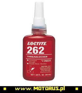 LOCTITE 262 REDNI rodek klej do zabezpieczania gwintw 50ml LOCTITE kleje do gwintw i rub PROMO CENY sklep motocyklowy MOTORUS.PL - 2822459388