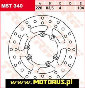 TRW LUCAS tarcza hamulcowa TY KTM GS350 RT 89-91, MX500 89-91 (TOWAR NA ZAMWIENIE) TRW MST340 tarcza hamulcowa TY KTM GS350 RT 89-91, MX500 89-91 (TOWAR NA ZAMWIENIE) - 2822459578