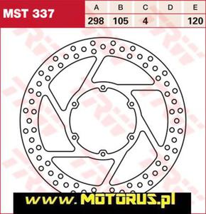 TRW LUCAS tarcza hamulcowa PRZD APRILIA PEGASO 600/650 88-10, BMW F650/GS/DAKAR/CS/ST94-08, G650GS/XCOUNTRY/XCHALANGE 08-16 TRW MST337 tarcza hamulcowa PRZD APRILIA PEGASO 600/650 88-10, BMW F650/GS/DAKAR/CS/ST94-08, G650GS/XCOUNTRY/XCHALANGE 08-16 - 2822459591