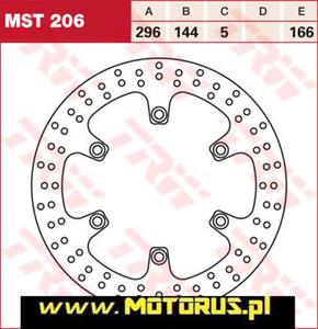 TRW LUCAS tarcza hamulcowa PRZD HONDA CB500F 93-08, CBF600 04-07, NT650/700V DEAUVILLE 98-16, VFR750 88-93, CBR1000 87-00, ST1100 96-02, CB1300 98-00 TRW MST206 tarcza hamulcowa PRZD HONDA CB500F 93-08, CBF600 04-07, NT650/700V DEAUVILLE 98-16, VFR750 88-93, CBR1000 87-00, ST1100 96-02, CB1300 98-00, VTX1300 03-08 - 2822459699