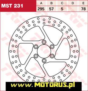 TRW LUCAS tarcza hamulcowa PRZD SUZUKI INTRUDER VS600 95-97, VS750 87-91, VS800 92-00, VS1400 87-10 TRW MST231 tarcza hamulcowa PRZD SUZUKI INTRUDER VS600 95-97, VS750 87-91, VS800 92-00, VS1400 87-10 - 2822459731