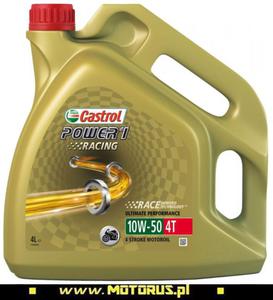 CASTROL POWER 1 RACING 4T 10W50 4L motocyklowy olej silnikowy syntetyczny CASTROL olej motocyklowy w SUPER CENIE sklep motocyklowy MOTORUS.PL - 2822426852