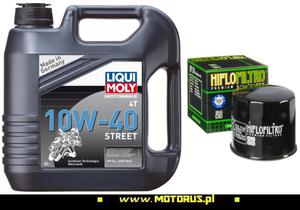 LIQUI MOLY 1243 Street 10W40 4T olej motocyklowy silnikowy 4L + FILTR OLEJU LIQUI MOLY 1243 Street 10W40 4T olej motocyklowy silnikowy 4L + FILTR OLEJU MOTORUS.PL - 2822470241