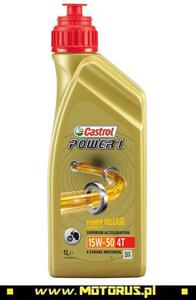 CASTROL POWER1 4T 15W50 motocyklowy olej silnikowy pósyntetyczny 1L CASTROL oleje i chemia...