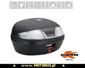 KAPPA K46N Kufer motocyklowy CENTRALNY czarny mat biae odblaski z PYT 46L KAPPA baga motocyklowy MEGA CENY i PROMOCJE po ZALOGOWANIU w MOTORUS.PL - 2833858151