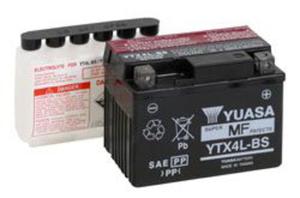 YUASA YTX4L-BS 12V 3,2Ah 50A P+ bezobsugowy akumulator motocyklowy SUCHY z elektrolitem YUASA akumulatory baterie motocyklowe SUPER CENY sklep motocyklowy MOTORUS.PL - 2844958675