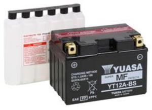 YUASA YT12A-BS 12V 10,5Ah 175A L+ bezobsugowy akumulator motocyklowy SUCHY z elektrolitem YUASA akumulatory baterie motocyklowe SUPER CENY sklep motocyklowy MOTORUS.PL - 2844958678