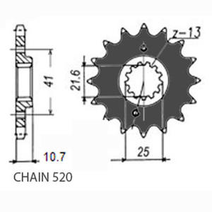 SUNSTAR SUNF394-14 zbów zbatka napdowa PRZÓD JTF1581,14 SUNSTAR motocyklowe...