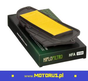 HifloFiltro HFA5104 motocyklowy filtr powietrza PEUGEOT 125LXR/i.e. 09-14, SYM 125HD/HD2 03-15...