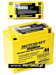 MotoBatt MBTX20U 12V 21Ah CCA310 AGM akumulator motocyklowy 175x87x155 (12N16, YTX20, YB16) MotoBatt MBTX20U 12V 21Ah CCA310 AGM akumulator motocyklowy 175x87x155 (12N16, YTX20, YB16) MOTORUS.PL - 2859903939