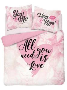 Pociel baweniana 160x200 All You need is love walentynkowa Holland - 2859505973