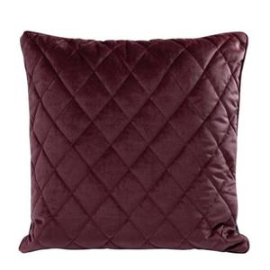 Poszewka dekoracyjna 45x45 Velvet 27 Bordowa Geometryczna - 2867304205