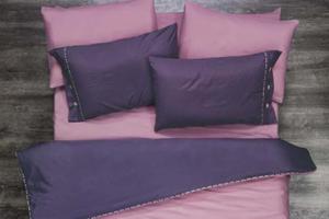 Pociel baweniana 200x220 Pink and Violet Kupon - 2859503539