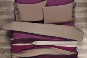 Pociel baweniana + Koc Violet and Caffe Kupon 200x220 - 2859503544