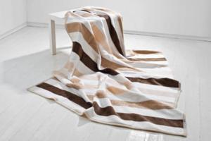 Koc Moca Design 150x200 cm Stripes beige - 2859503245