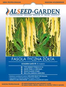 Fasola zwyka tyczna Golden Gate 25n Alseed - 2877419710