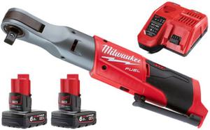 Grzechotka udarowa 1/2 akumulatorowa 12V Milwaukee M12FIR12-602 81Nm 2x aku. 6,0Ah + szybka adowarka - 2876204231