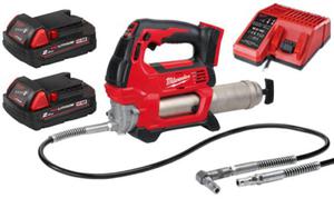 Smarownica akumulatorowa Milwaukee M18GG HEAVY DUTY 2x aku. 18V 2,0 Ah szybka adowarka - 2876899766