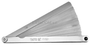 Szczelinomierz listkowy Yato 200mm 17 listkw 0,02 - 1mm YT-7221 - 2825958370