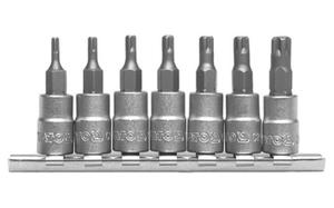 Klucze trzpieniowe TORX specjal picioramienne TS 5-cio ramienne 7cz. YT-0461 - 2825956609