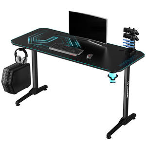 ULTRADESK Biurko dla gracza FRAG - BLUE V3, 140x60 cm, 76 cm, z podkadk pod mysz, uchwyt na suchawki i napj - 2877549240