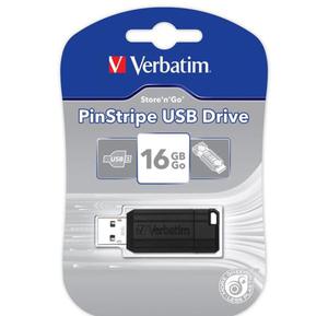 Verbatim USB pendrive USB 2.0/16GB 49063 USB A, z wysuwanym zczem czarny - 2839046216