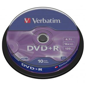 Pyta DVD+R Verbatim 4.7GB Cake 10szt. - 2844285697