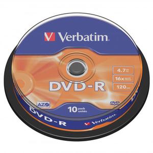 Pyta DVD-R Verbatim 4.7GB Cake 10szt. - 2844285700