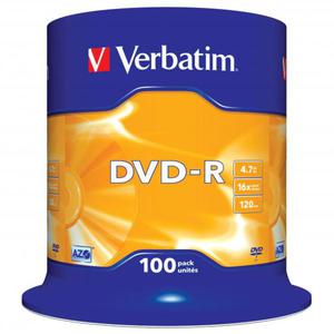 Pyta DVD-R Verbatim 4.7GB Cake 100szt. - 2844285702