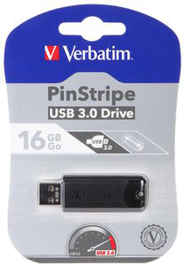 Verbatim USB pendrive USB 3.0 16GB 49316 USB A, z wysuwanym zczem czarny - 2859683147