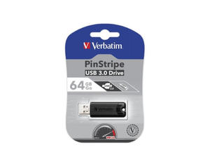 Verbatim USB pendrive USB 3.0 64GB 49318 USB A, z wysuwanym zczem czarny - 2859683148