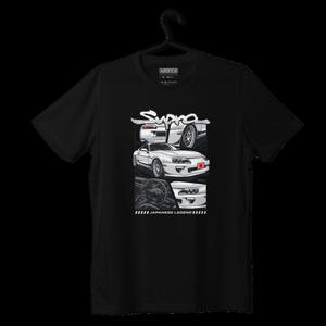 Czarny T-shirt koszulka TOYOTA SUPRA MK4 MANGA - 2876584783