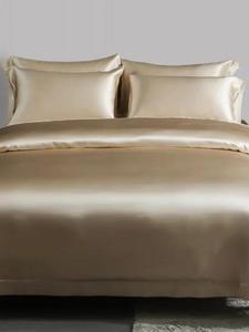 Jedwabny zestaw pocieli light caramel 180x200 - 2873092903