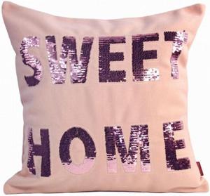 Poszewka filcowa cekiny r Sweet Home 45x45 - 2832869743