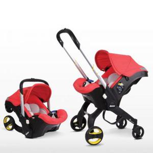 DOONA+ CZERWONY Mobilny fotelik samochodowy 0-13kg 2w1 WÓZKO-FOTELIK