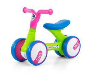Milly Mally Pojazd rower jedzik TOBI Pink-Green - 2870195297