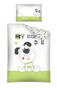 DETEXPOL Pociel 100x135 2el. 2817 C MY LITTLE DOG zielona - 2870197084