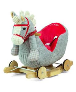 Milly Mally Ko Polly Gray-Red Horse konik na biegunach i kkach - 2870198367