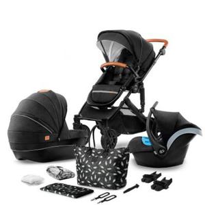 Kinderkraft Wzek Geboko Spacerowy PRIME 3w1 Black + Mommy Bag - 2870198730