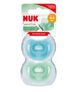 Nuk Smoczek uspokajajcy silikonowy 0-6m SENSITIVE BOY 730379 - 2868049734