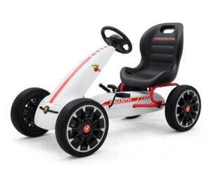 Milly Mally Gokart na peday Abarth White wiek 3-9 lat d. 113 cm - 2870199004