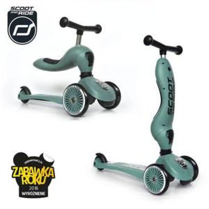 SCOOT&RIDE Highwaykick 1 2w1 Jedzik i hulajnoga 1-5 lat Forest - 2870199441