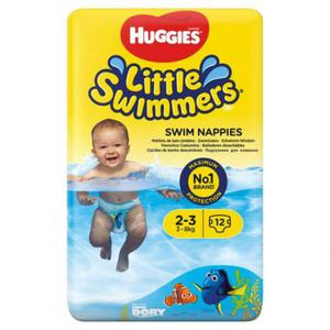 HUGGIES LITTLE SWIMMERS Pieluszki do pywania SMALL 3-8kg 12szt - 2868051759